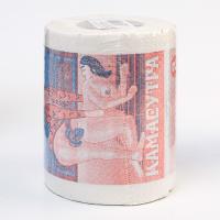 Сувенирная туалетная бумага +18 "Позы любви-камасутра",  9,5х10х9,5 см