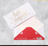 Конверт для денег «Happy Birthday», свечи, 16,5 × 8 см