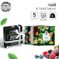 Чай "100 % мужчина" в коробке, 5 шт 